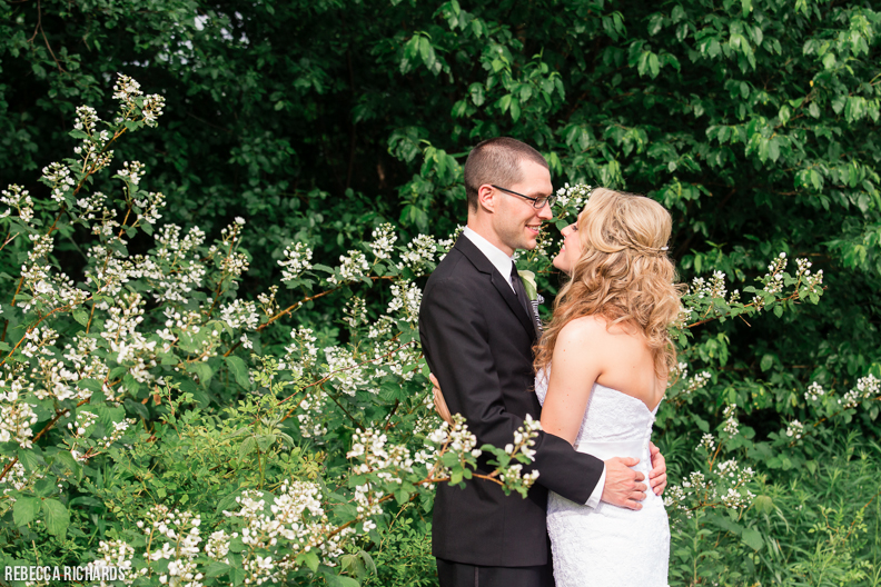 Penobscot Valley Country Club Wedding | Orono Maine | Bride and groom pose