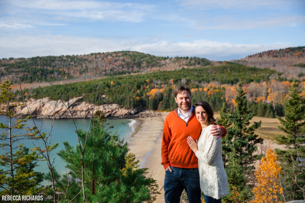Acadia National Park Engagement Portraits Maine
