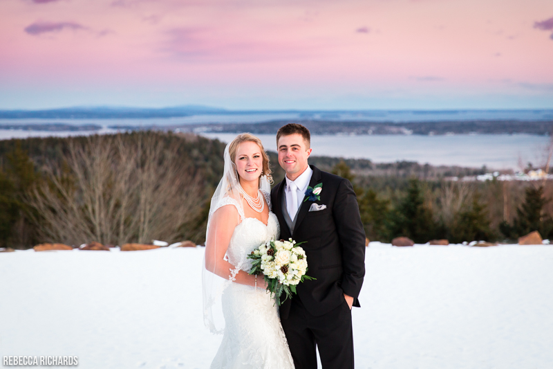 Maine winter wedding at Point Lookout Resort | Rebecca Richards Photography