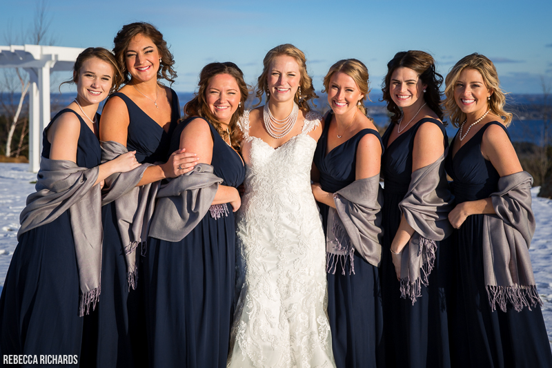 Winter wedding at Point Lookout Maine